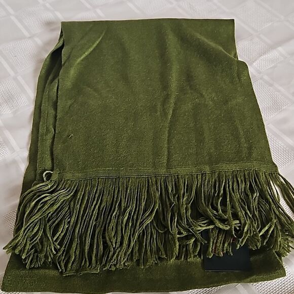 Charm Joah Women's Fringed Scarf One Size Green - Picture 13 of 16
